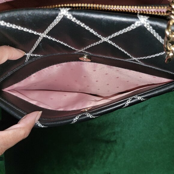 π RARE KATE SPADE LEATHER QUILTED TOTE with KATE SPADE DUST BAG BUNDLE - Picture 8 of 9
